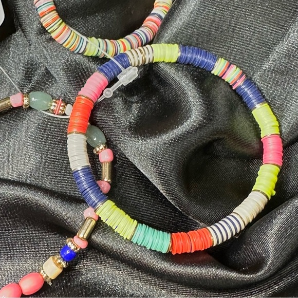 Bijou Brigitte 4pc Colorful Beaded Bracelet Set – Stretch Stack NWT - Picture 6 of 11
